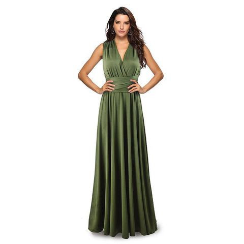 Explosive multi-wearing method multi-rope cross backless sexy bandage dress long dress dress m301601