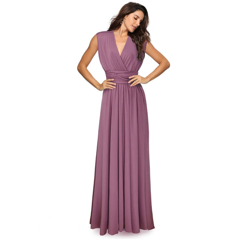 Explosive multi-wearing method multi-rope cross backless sexy bandage dress long dress dress m301601