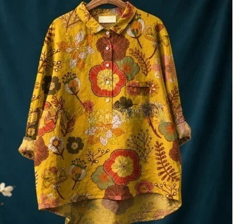 Beauty animal poultry retro print shirt m302888