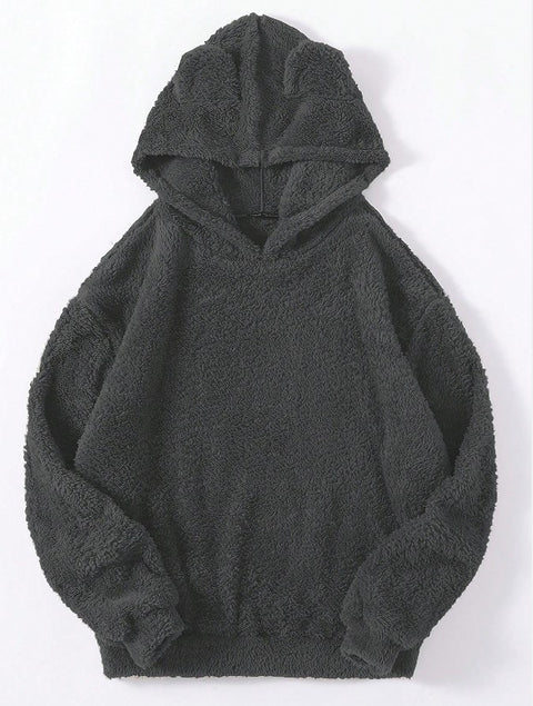 New fluffy rabbit ears hooded thermal sweater sweater m300439