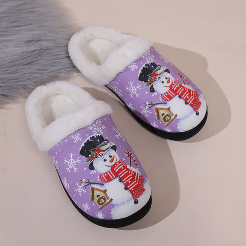 Fashion home wear-resistant slippers cotton shoes m302226