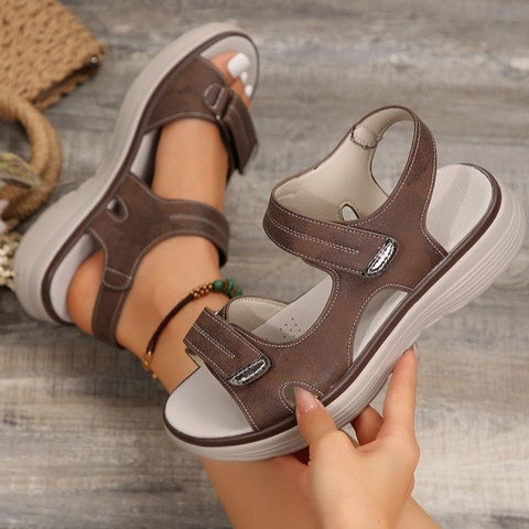 Sports slope heels slippers lightweight Velcro beach sandals m302829