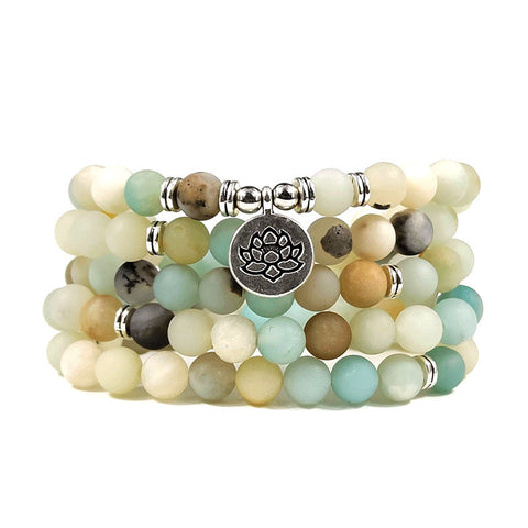 8Mm new Amazon bracelet 108 Buddha beads lotus multi-circle bracelet tree of life pendant item sweater chain m3331309