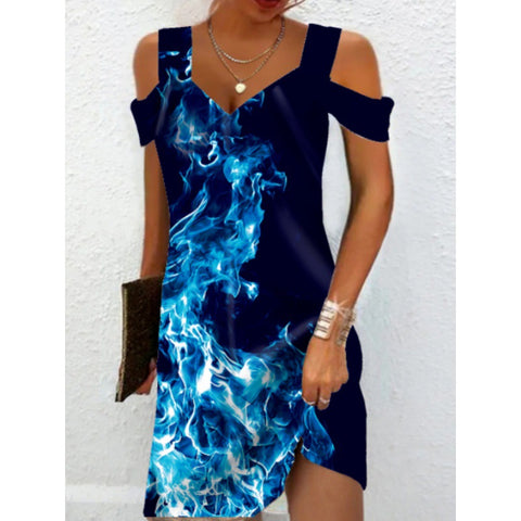 New Printed Elegant Dress M300194