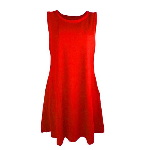 Sleeveless pocket vest dress m300967
