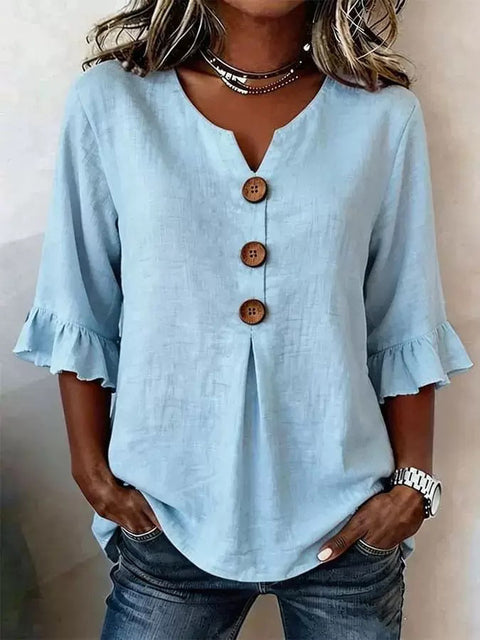 Digital printing sweet and cute T-shirt lace sleeve m302842