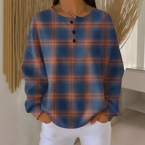 Casual stand-up collar POLO long-sleeved top m302619