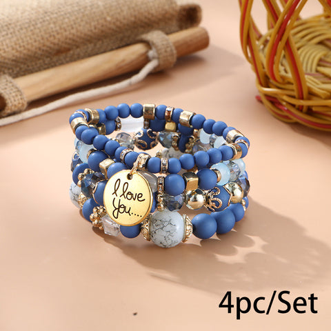 New Bohemian Bracelet Creative Tassel Multi-layer Beaded Bracelet m3331286