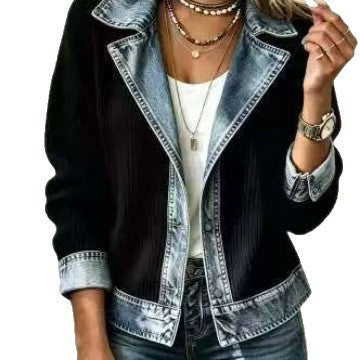 new women's clothing fashionable and elegant slim long-sleeved splicing jacket women's m303245