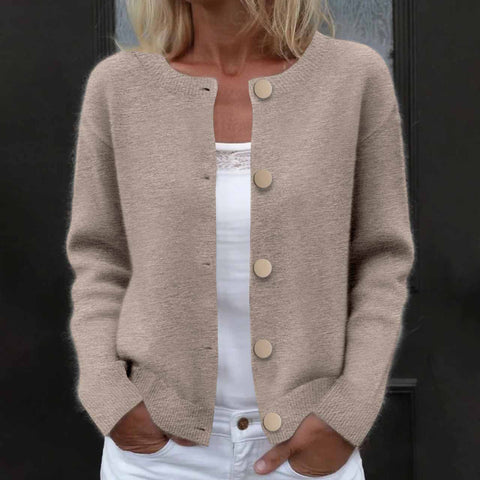 Long Sleeve Women's Button Sweater Cardigan m302021