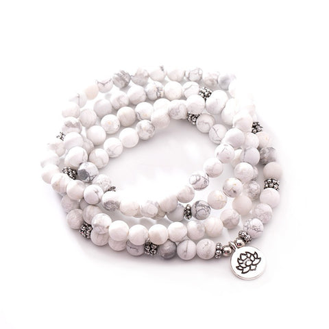 8Mm new Amazon bracelet 108 Buddha beads lotus multi-circle bracelet tree of life pendant item sweater chain m3331309