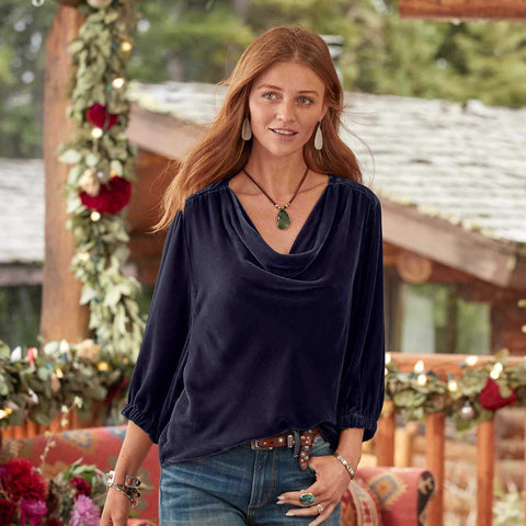 Long Sleeve Bottom Women's Top Solid Color Golden Velvet Pile Collar Pleated T-Shirt m302273