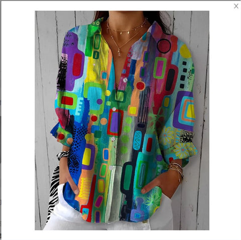 Summer long-sleeved shirt printing pattern printing 3D shirt m302464