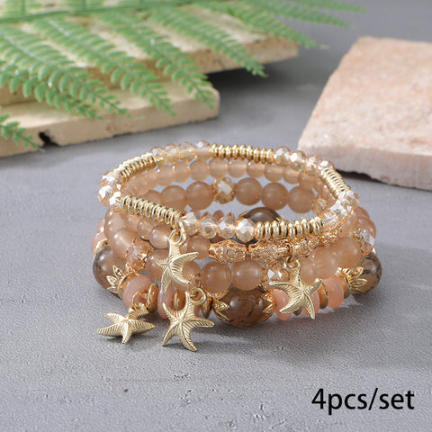 New Bohemian Bracelet Creative Tassel Multi-layer Beaded Bracelet m3331286