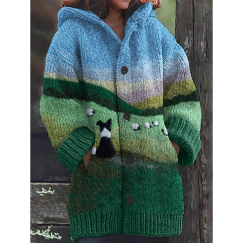 New Halloween Animal 3D Printed Casual Hooded Cloak Jacket m301664