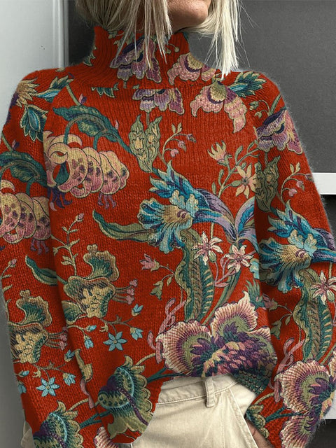 Christmas abstract print casual cape jacket cardigan m301686