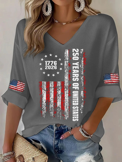 Summer V-neck short-sleeved top 3D digital printing women's casual short-sleeved m302655