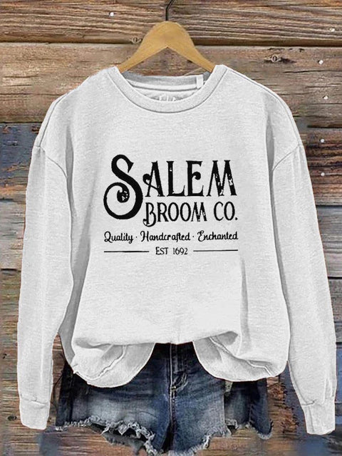Halloween Printed Shoulder Casual Crew Neck Women's Sweater M800003