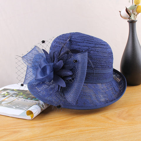 Flower lace top hat m3331114