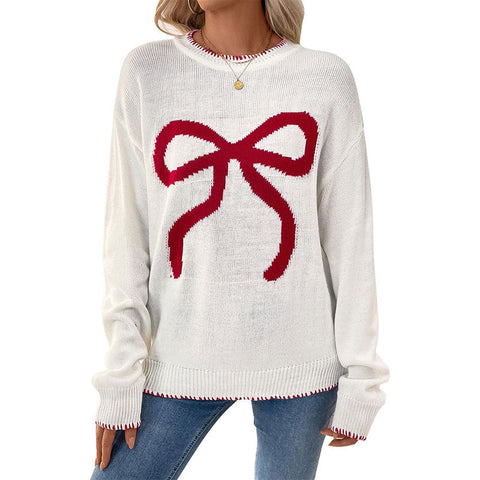 Fashion loose long-sleeved crew neck sweater m300786