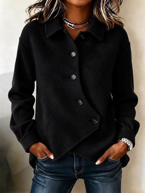 Women's coat solid color simple irregular fashion women's nizi coat m303227