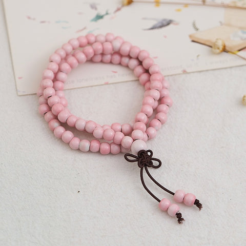 Play with three circles and stack 108 beads Jingdezhen ceramic bracelet ethnic style bracelet m3331303