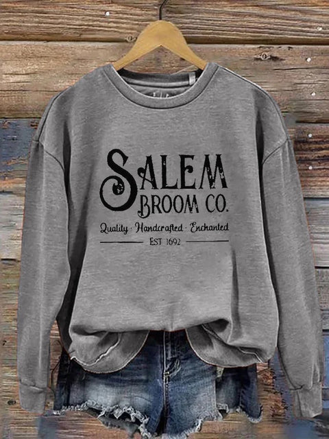 Halloween Printed Shoulder Casual Crew Neck Women's Sweater M800003