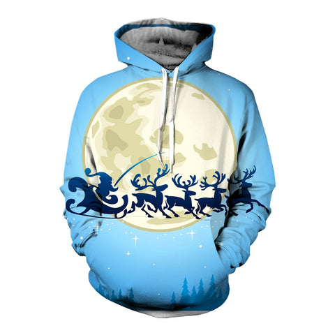 Halloween series 3D printed men's casual sports large size hoodie m301740