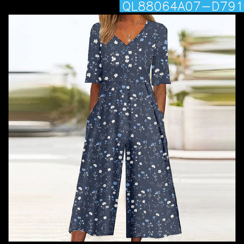 Women's suspender long dress 3D digital printing large size temperament onesie m302780