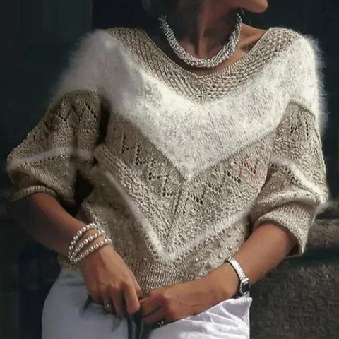 Women's V-neck hoodie top with coarse needle digital printing m302078