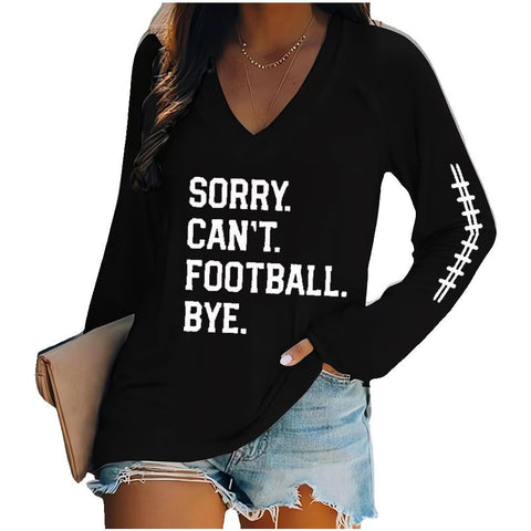 Women's V-neck long sleeve horror red graffiti 3D digital printing m301556