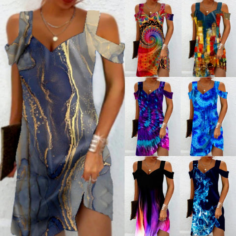 New Printed Elegant Dress M300194