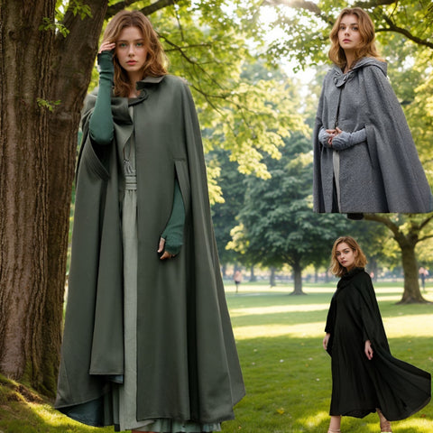Five-color hooded shawl extended halloween cape cosplay coat m300533