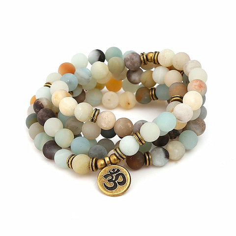 8Mm new Amazon bracelet 108 Buddha beads lotus multi-circle bracelet tree of life pendant item sweater chain m3331309
