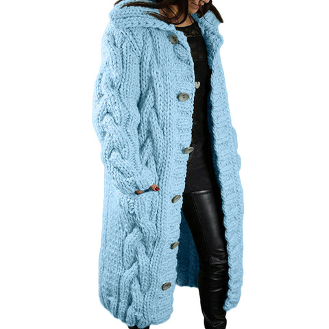 Single-breasted large-size sweater jacket m300561