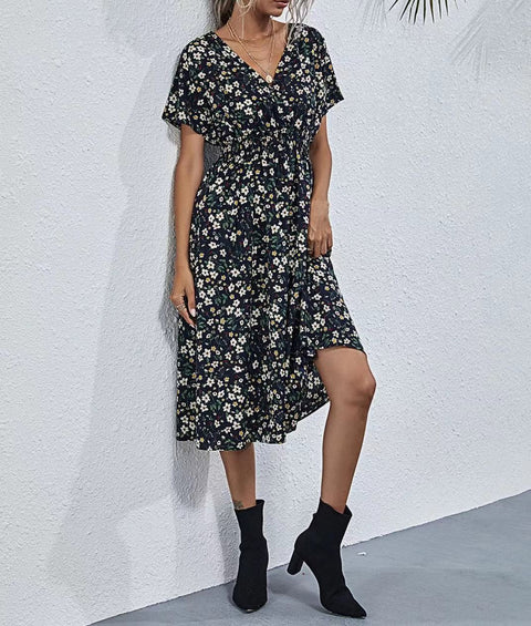 Summer small floral print dress m302706