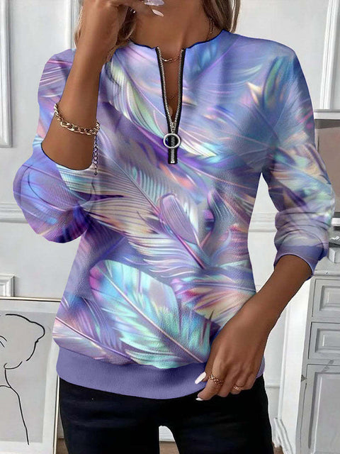 Printed sweater casual sweatshirt top m302179