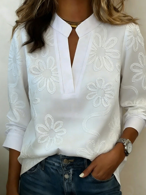 Loose casual long-sleeved top spring and autumn versatile commuter m302798