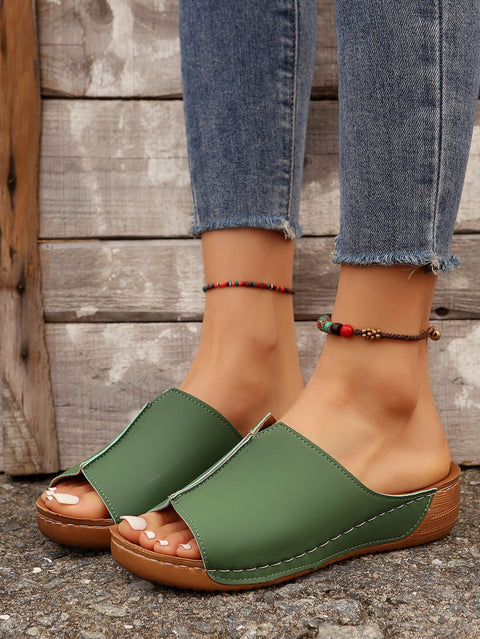 Foreign trade slope heel slippers women's thick sole sandals m3331162