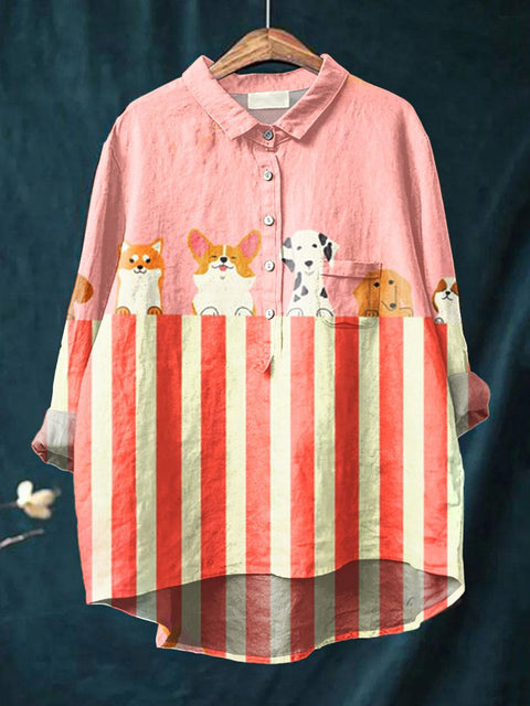 Loose printing crew neck casual large size women's T-shirt m301279