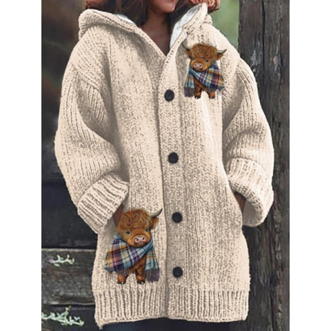 New Halloween Animal 3D Printed Casual Hooded Cloak Jacket m301664