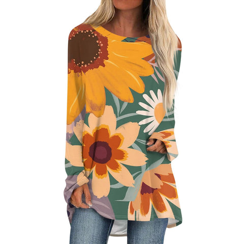 Ragged shoulder loose top new European and American sequins long sleeve m301617