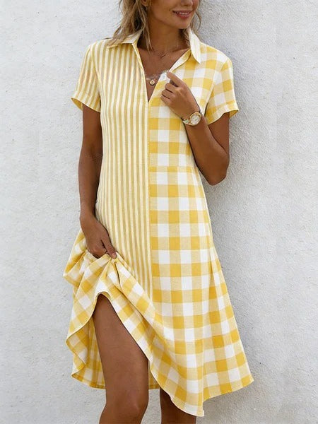 Holiday style print dress medium and long dress m302774