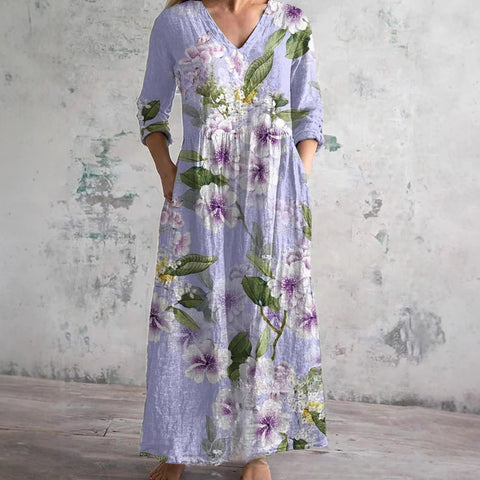 3D print summer urban casual loose dress women m301037