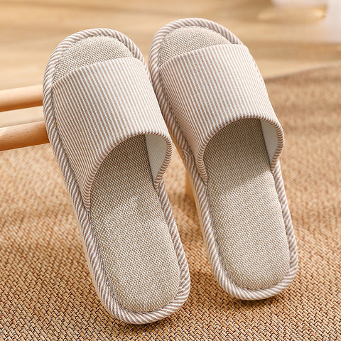 Season linen slippers female home m1915010543