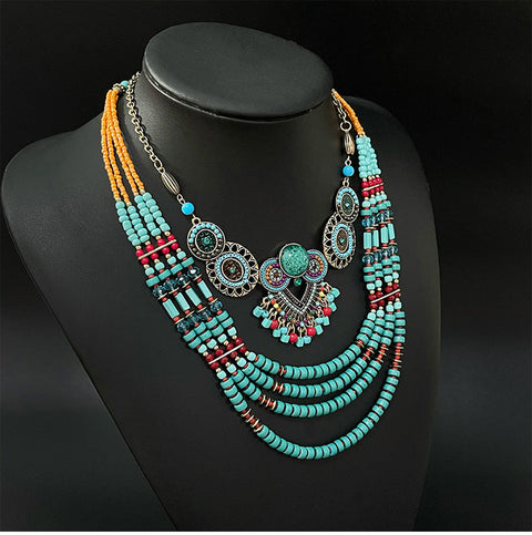 Exotic Bohemian Necklace m1915010648