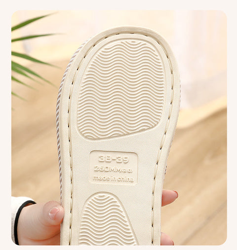 Season linen slippers female home m1915010543